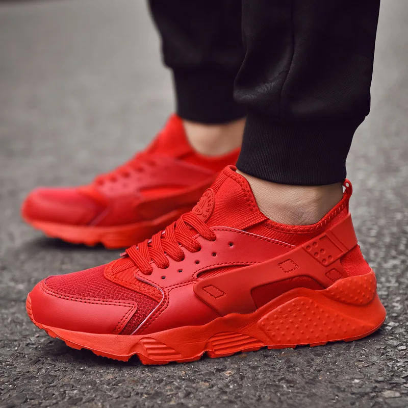 Красный LFFZ/мужские кроссовки; Летние кроссовки; Zapatillas Deportivas Hombre; дышащая повседневная обувь; Sapato ST325 - Цвет: Красный