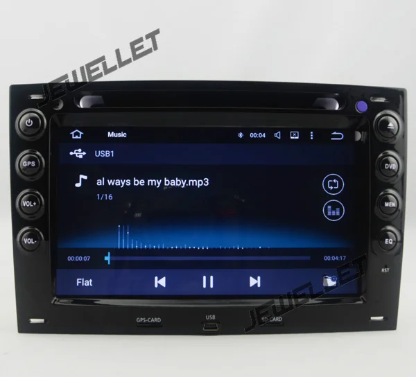 Best Quad core 1024*600 HD screen Android 9.0 Car DVD GPS radio Navigation for Renault Megane II (03-08) with 4G/Wifi, DVR OBD 1080P 7