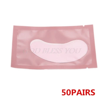 

50 Pairs/Pack Paper Patches Eyelash Under Eye Pads Lash Eyelash Extension Paper Patches Eye Tips Sticker Wraps Make Up Tools