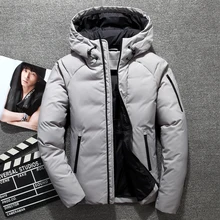 2018 hombres de alta calidad chaqueta de invierno pato blanco abajo nieve parkas calientes hombres brand Tace & Shark invierno abajo abrigo chaqueta