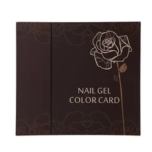 120 цветов Маникюрный Инструмент Новые Накладные ногти цвет книга цветной дисплей Гель-лак для нейл-арта цветная карта диаграмма цветов ногтей практика Кабан