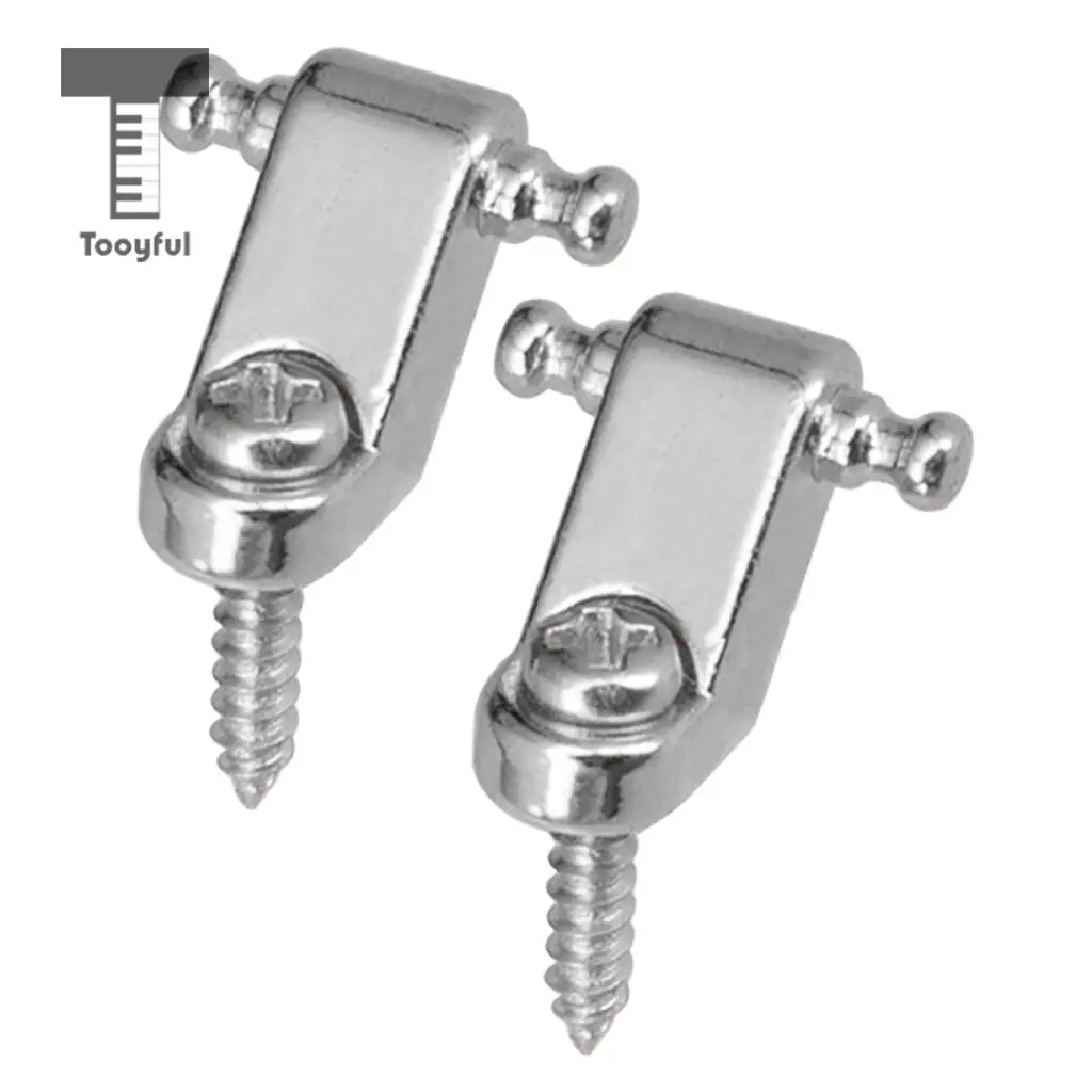 Tooyful 2Pc Roller String Tree String Retainer Mounting Tree Guide for Electric Guitar Parts Replacement