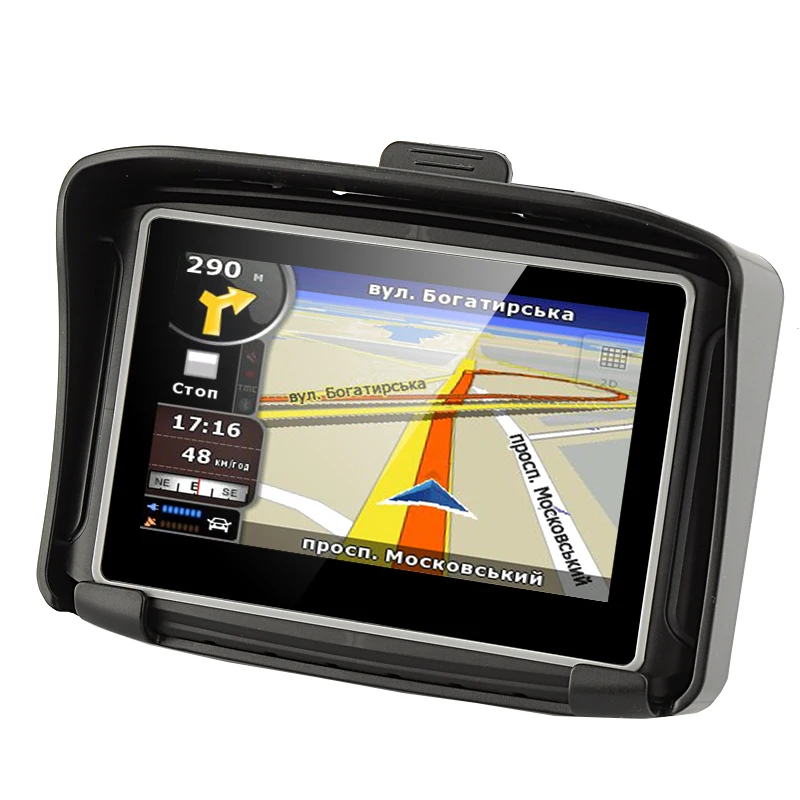 Motorcycle GPS 4.3 inch Waterproof IPX7 Car Moto GPS Navigator with FM