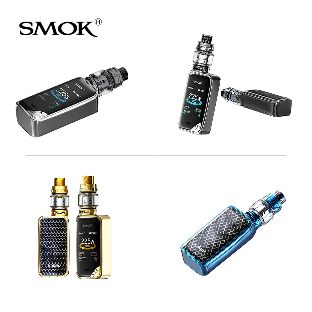 Tanie Oryginalny zestaw SMOK x priv 225W z V12 Prince Tank 8ml + cewki zestaw vape do elektronicznego papierosa VS G PRIV 2 MAG I PRIV zestaw gatunkowy