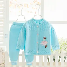 Single breasted Warm Cartoon adorable Baby Girls Clothes cotton Baby’s Sets NE101-NE109