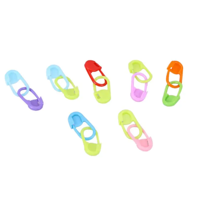 

100pcs/lot Mix Color Plastic Knitting Tools Locking Stitch Markers Crochet Latch Knitting Tools Needle Clip Hook