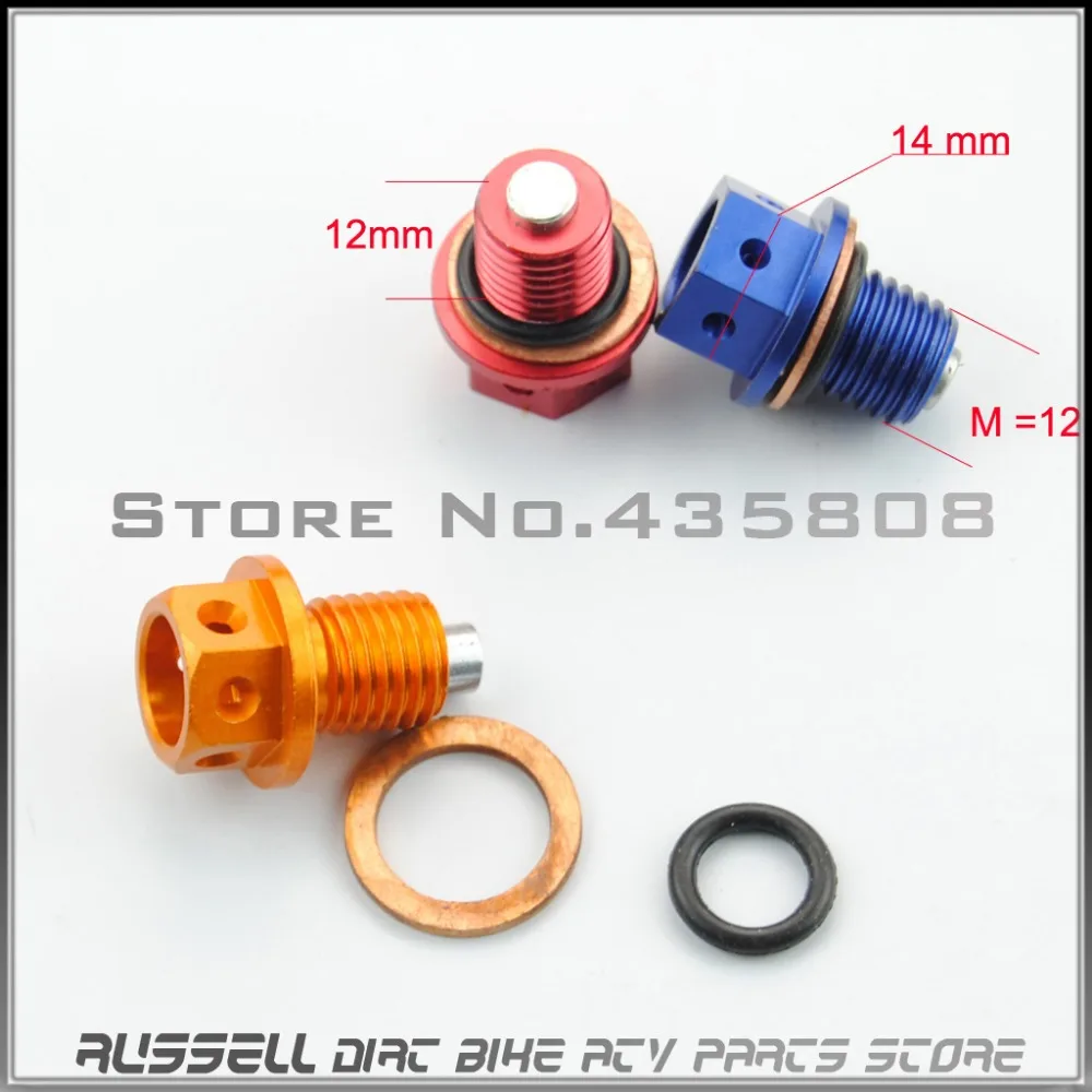 Magnetic Oil Sump Drain Plug Bolt Nut Screw Washer M12x1.5 Pit Dirt Bike