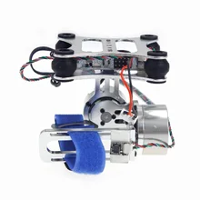Aluminum 2-Axle Brushless Gimbal Camera Mount Controller Plug&Play for DIY Drone Quadcopter Trex 500 550 Aircraft