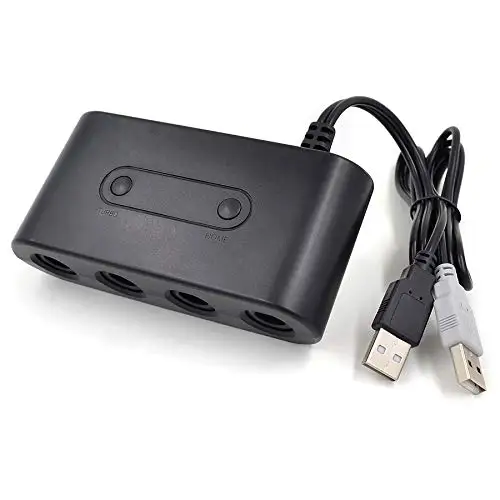 

Ruitroliker 4 port Controller PC USB Adapter for Gamecube to Wii U & Switch System