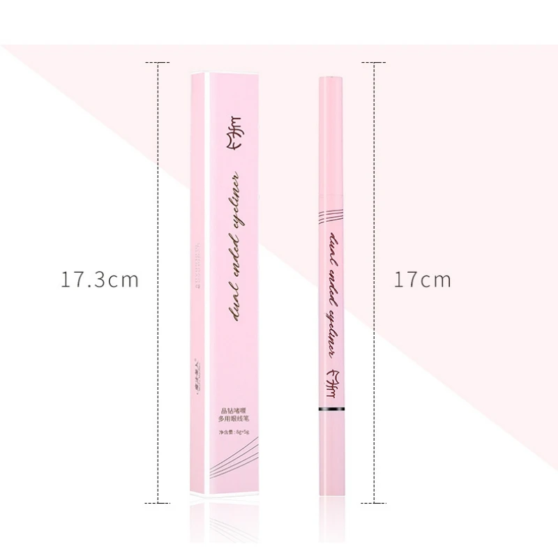 1PC Double-End Eyeliner Waterproof Smudge-Proof Long Lasting Multipurpose Liquid Eyeliner Pen For Eyes Cosmetics