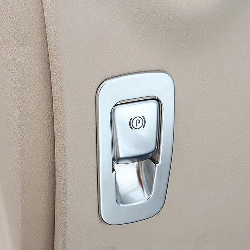

For Mercedes Benz W213 E GLC Class C-Class W205 2015-2017 ABS Matte Chrome Electronic Handbrake Cover Trim Refit
