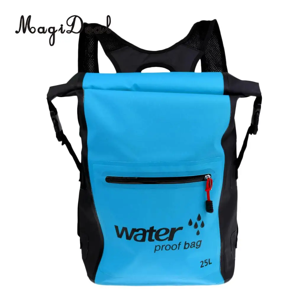 Durable 25L Waterproof Dry Backpack Rucksack Kayak Canoe Boat Surfing Bag for Fishing Flatable Boat Surfing Sailing Accessories