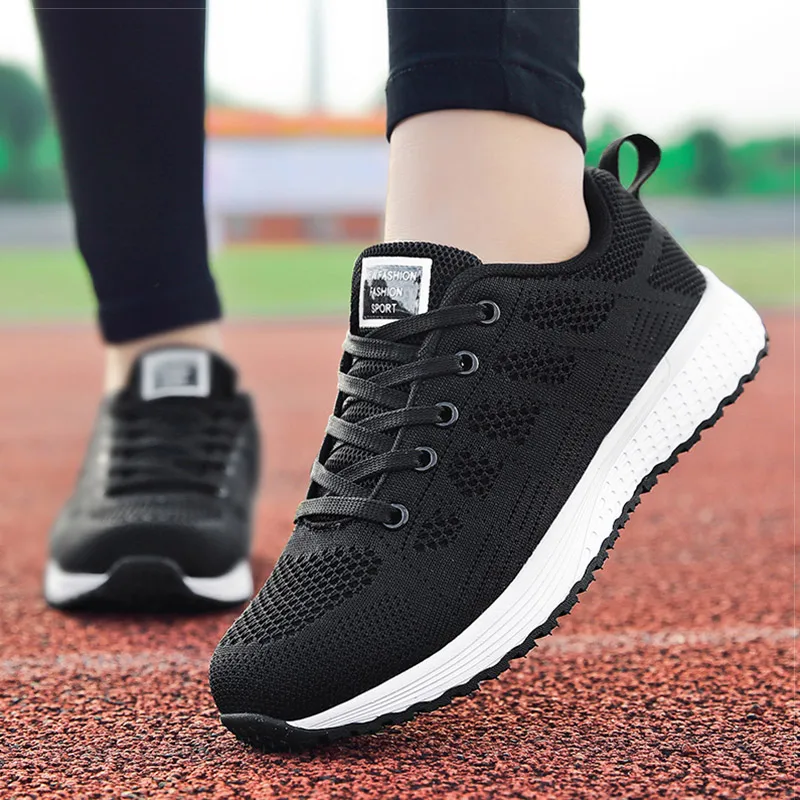 Buy Women Shoes 2019 White Sneakers For Women Breathable Walking Vulcanized Shoes Sport Flyknit Casual Shoes Flat Gym Tenis Feminino for only 16.5 USD Buy Women Shoes 2019 White Sneakers For Women Breathable Walking Vulcanized Shoes Sport Flyknit Casual Shoes Flat Gym Tenis Feminino for only 16.5 USD