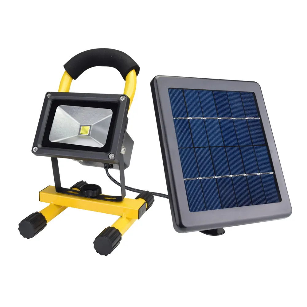 Solar LED Spotlight Outdoor Floodlights 10W IP65 Waterproof Portable Solar Powered Refletor Led Rechargeable Camping Flood light (8)