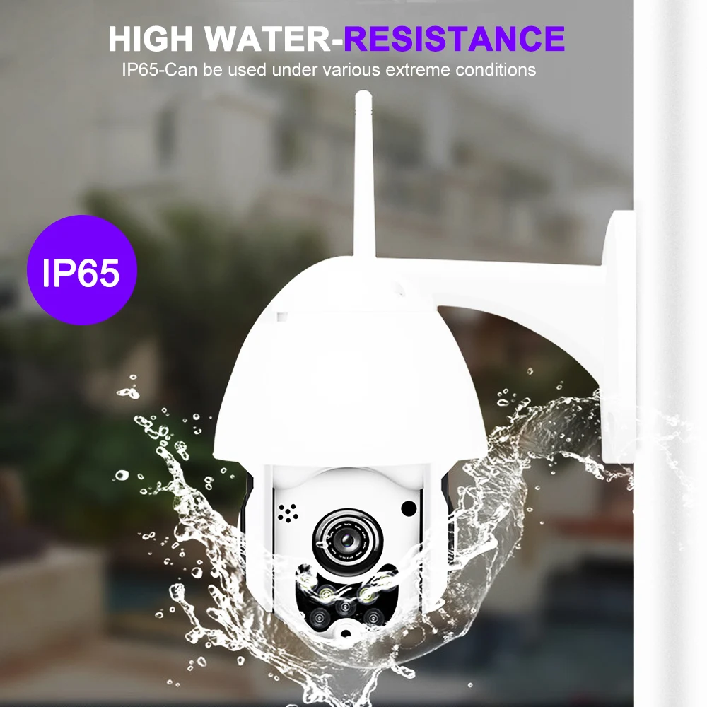JUNEJOUR 1080P Беспроводная ip камера Wifi облачное хранилище для улицы водонепроницаемая