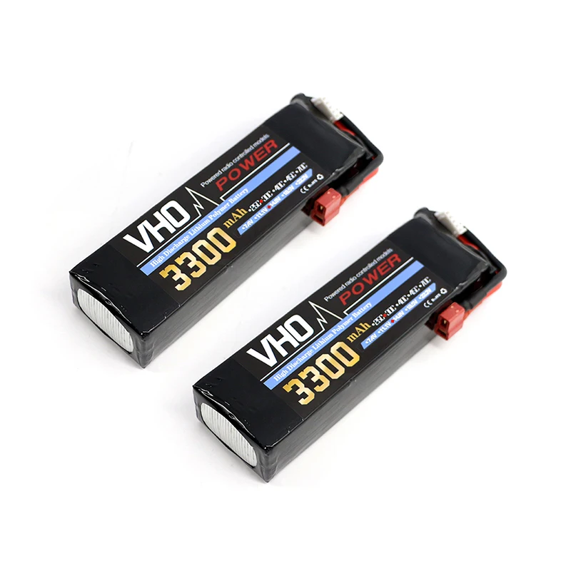 

4s lipo battery 14.8V 3300mah 30C 2pcs For Quadcopters Helicopters RC Cars Boats High Rate batteria lipo car parts