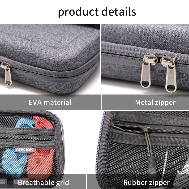 Original NEW EVA Hard Shell Case for Nintend Switch Games Steering Wheel Grip Caps Controller Charger Travel Waterproof Game Bag Original NEW EVA Hard Shell Case for Nintend Switch Games Steering Wheel Grip Caps Controller Charger Travel Waterproof Game Bag