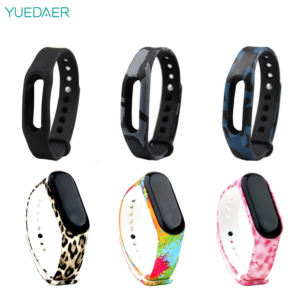 

Yuedaer Colorful Mi Band 3 Strap For Mi Band 3 Silicone Wrist Straps Bracelet Wristband Belt For Xiaomi Mi Band 1/1S Replacement