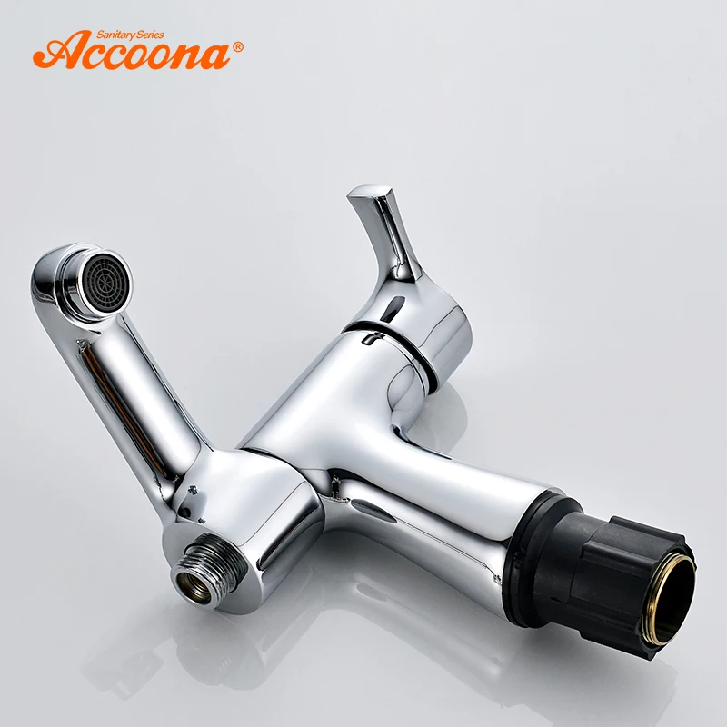 Billige Accoona Becken Wasserhahn Dusche Haed Tap Kalten Und Heißer Griff Bad Armaturen Untere Horizontale Becken Chrom Waschbecken Armaturen A9790