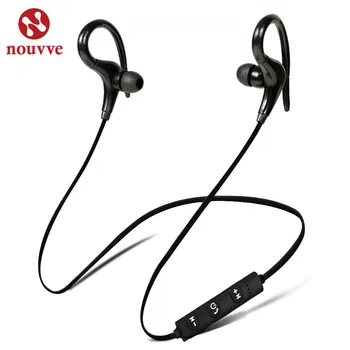 

Nouvve Bluetooth Earphone Sports Wireless Headphone SweatProof Bluetooth Headset Bass Earbuds With Mic For Phone iPhone Xiaomi