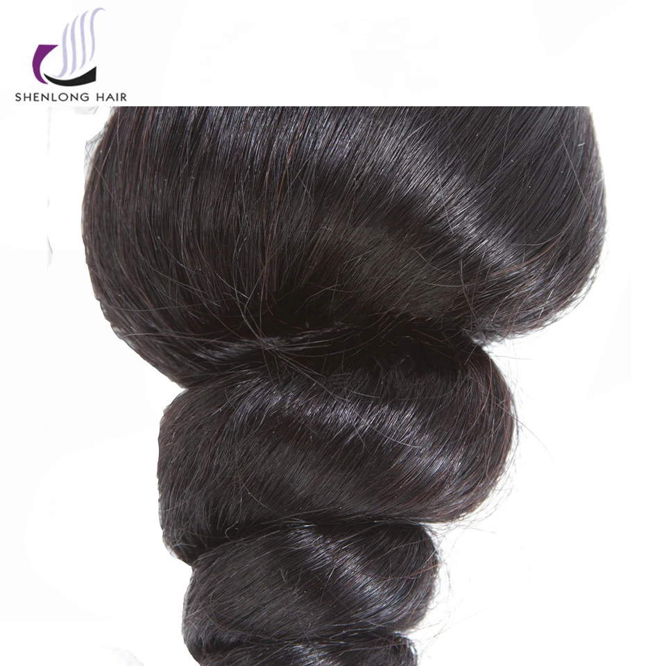 SHENLONG HAIR Loose Wave 1 Piece 8-26 Inch Non Remy Malaysian Hair Weave Bundles 100% Natural Color Human Hair Hair Extension SHENLONG HAIR Loose Wave 1 Piece 8-26 Inch Non Remy Malaysian Hair Weave Bundles 100% Natural Color Human Hair Hair Extension