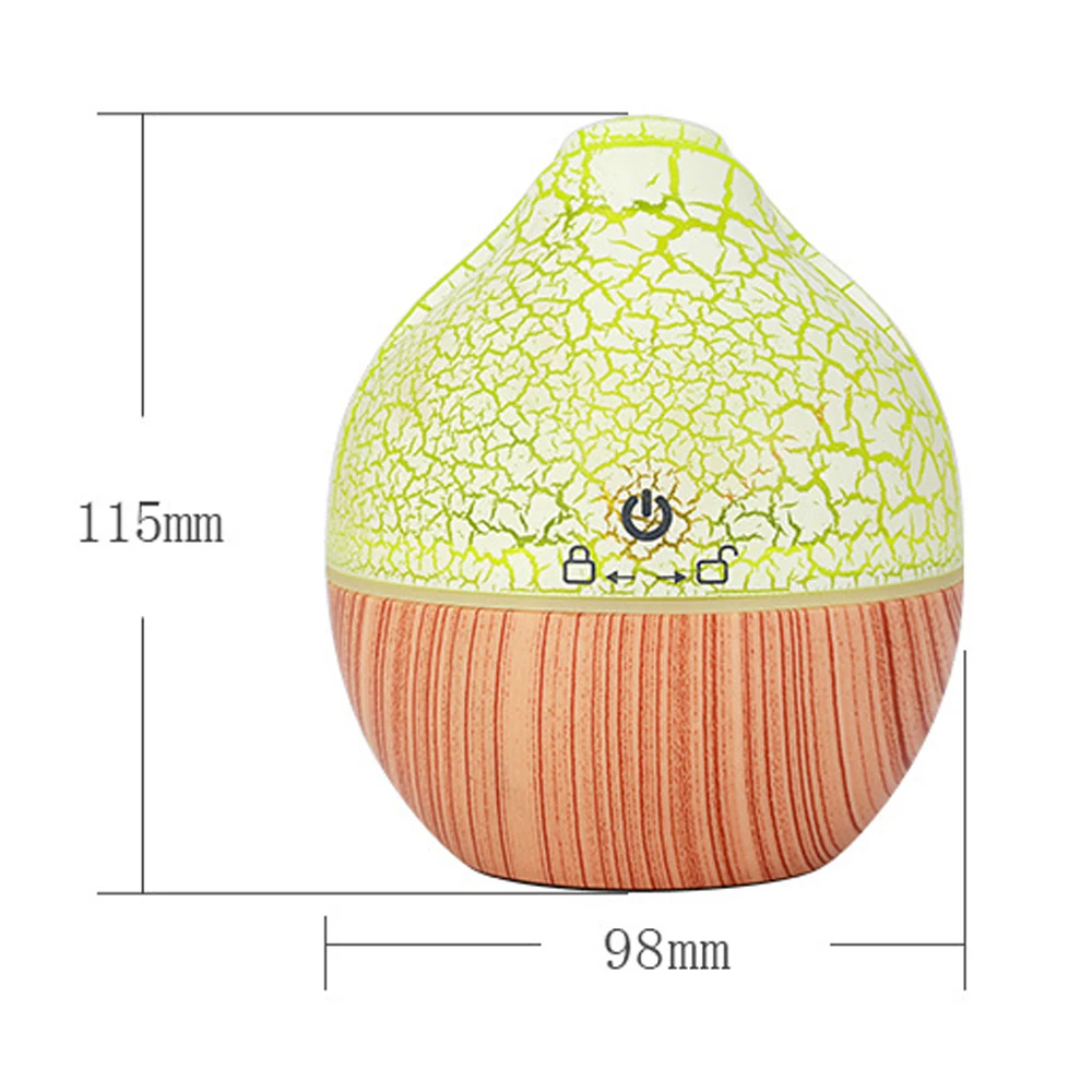 

USB air humidifier Desktop Aroma diffuser ultrasonic mist maker LED light night lamp projector 130ml for home desk Car Petal