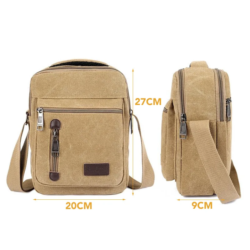 Мужская Холщовая Сумка Amarte маленькая через плечо цвета хаки 2018|crossbody bags for men|am bagbag