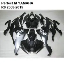 Литья под давлением обтекателя комплект для Yamaha YZF R6 2008- черный Обтекатели YZFR6 08 09, 10, 11, 12, 13, 14, 15 лет, CN04