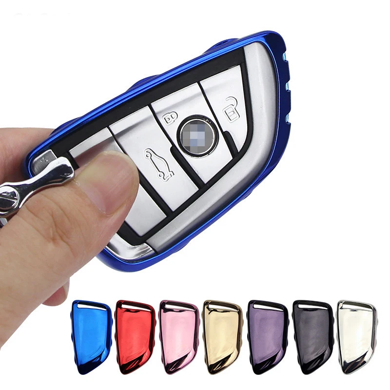 Koop Nieuwe TPU Coloful Auto Styling Key Cover Case Voor Bmw x5 E53 X3 E83 G30 E90 E39 E46 F30 F10 F20 E34 E38 Z3 Sleutelhanger Shell Sleutel Case