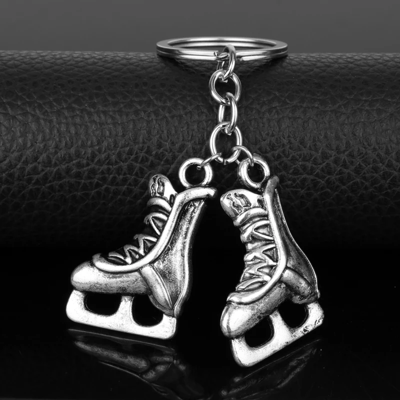 

MQCHUN Anime YURI!!! on ICE Keychain Yuri Katsuki Victor Nikiforov ice Skates Key Ring Figure Skating Keyring Key Chain Holder