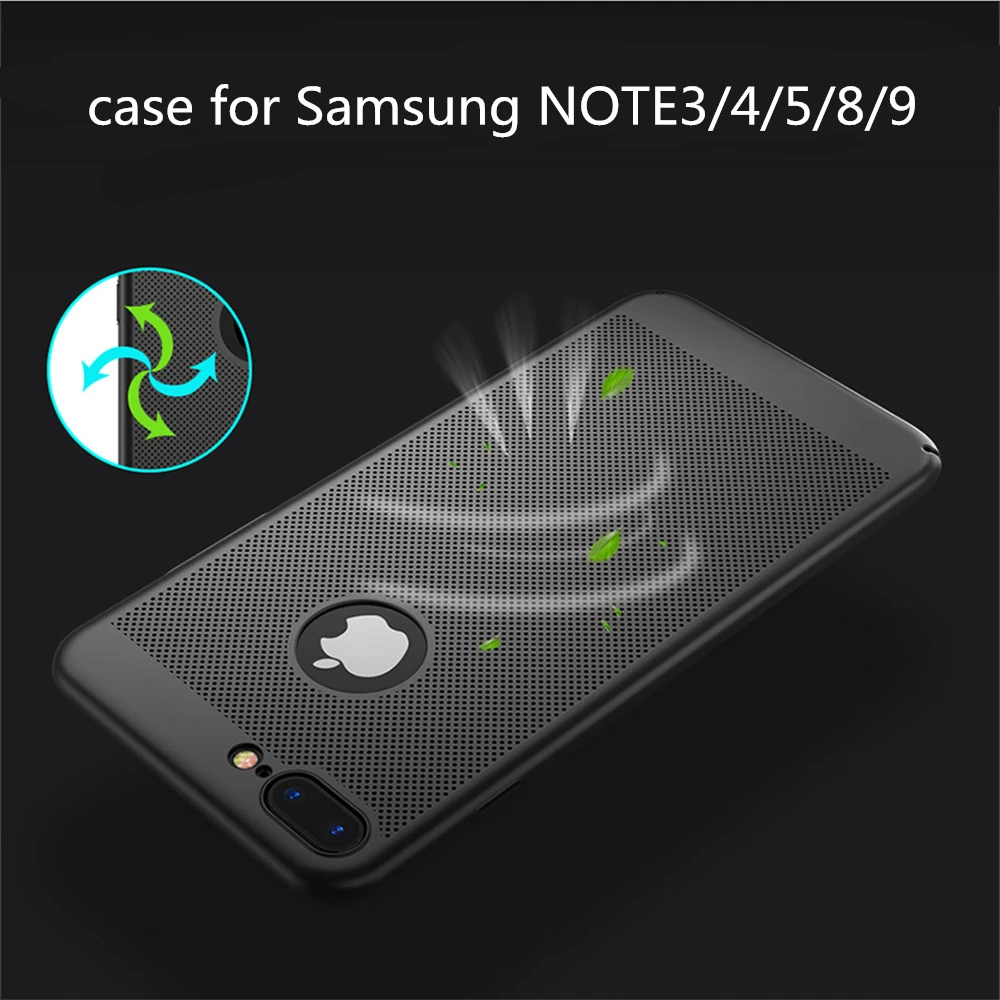 Ультра тонкий чехол для телефона samsung NOTE 3 4 смарт полые теплоотвод Чехлы 5 Жесткая