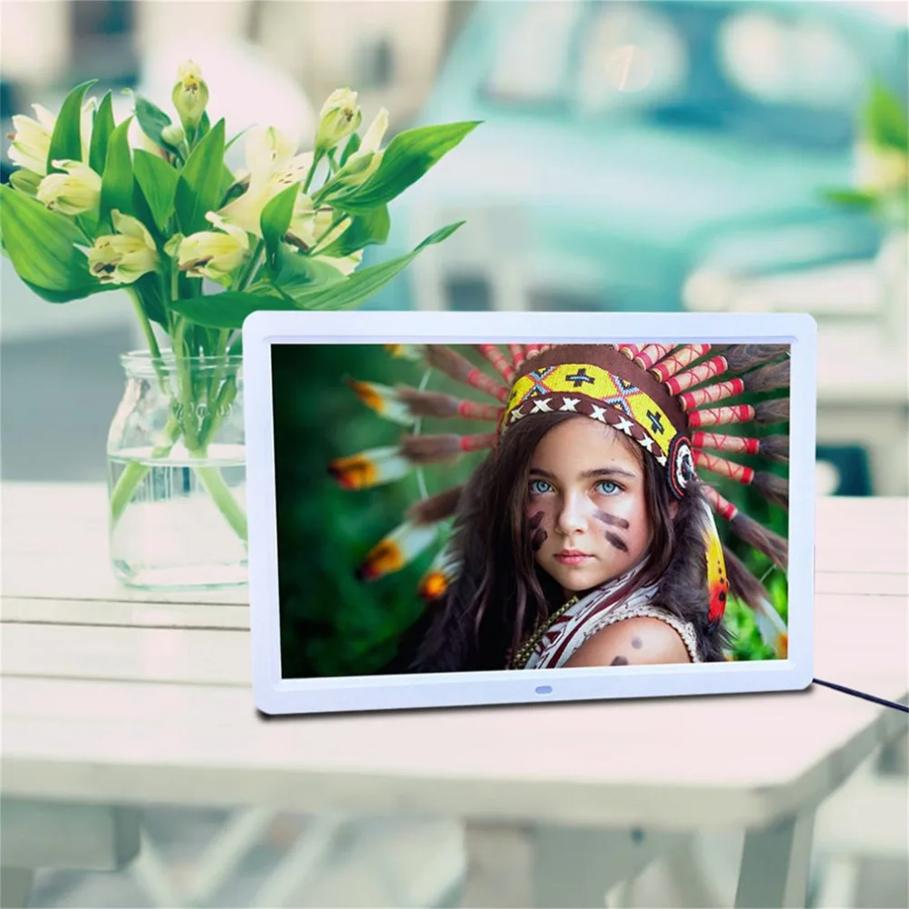 15 LED HD High Resolution font b Digital b font Picture Photo Frame with Remote Controller