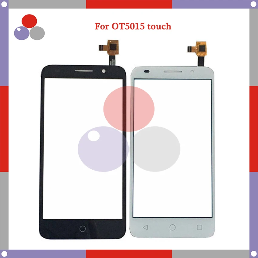

High Quality 5.0''For Alcatel One Touch Pop 3 OT5015 5015 5015A 5015D 5015E Touch Panel Glass Front Glass Lens Screen