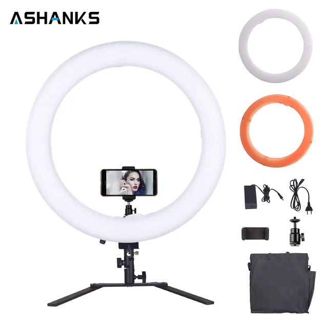 18'' Ring Light LED Selfie 60W Makeup Lamp Dimmable with