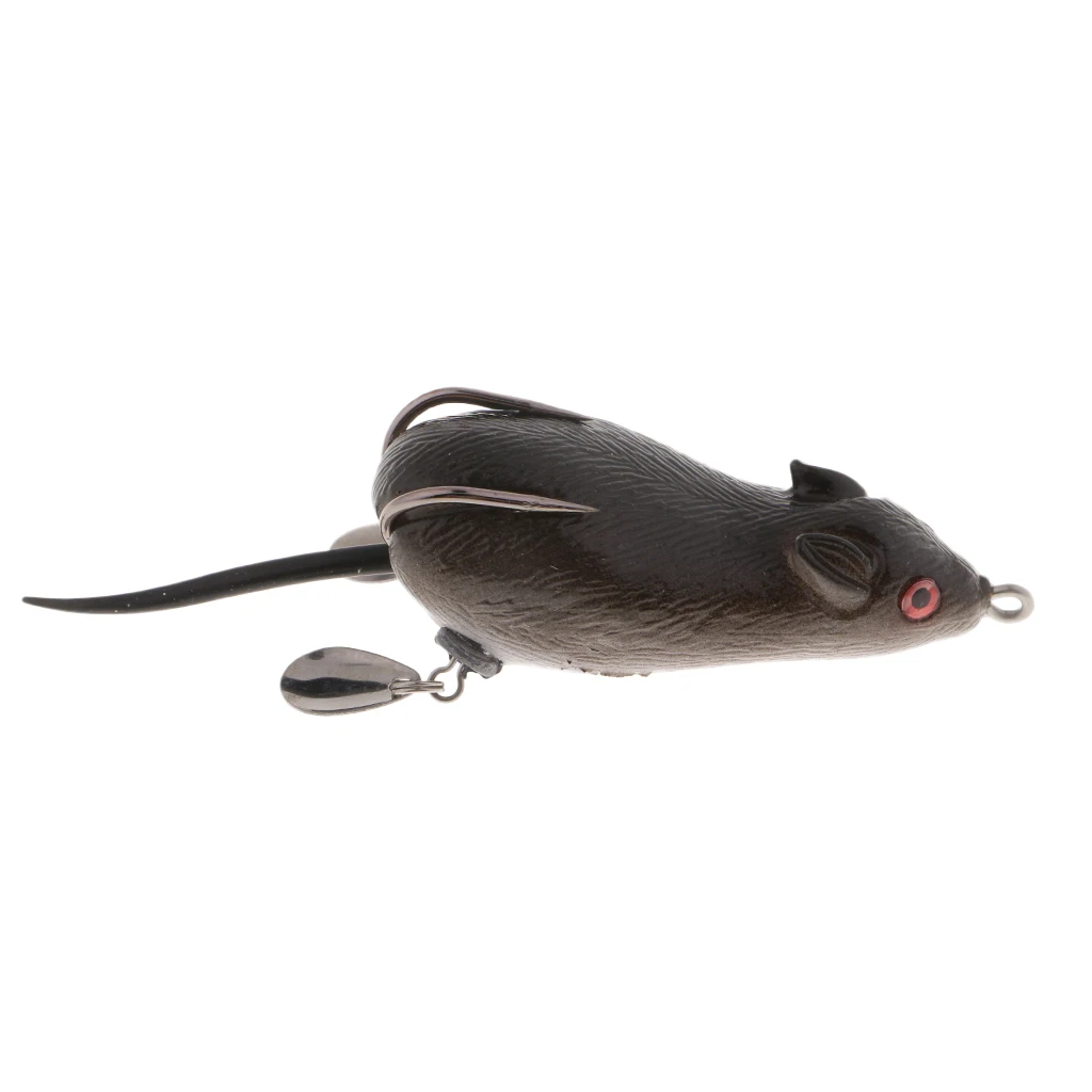 Weedless Topwater Mouse Floating Soft Rubber Bass Snakehead Fishing Lure app&acirc;t de p&ecirc;che Se&ntilde;uelo de la pesca
