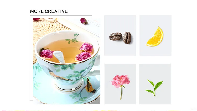 GLLead Европейский стиль керамическая кофейная чашка блюдце набор чайная чашка из фарфора модные чайные чашки из костяного фарфора креативная домашняя посуда для напитков