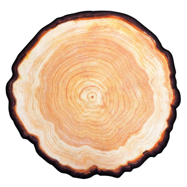 Beige Yellow Round Area Rug Tree Ring Design Carpet Beige Yellow Round Area Rug Tree Ring Design Carpet Large For Bedroom