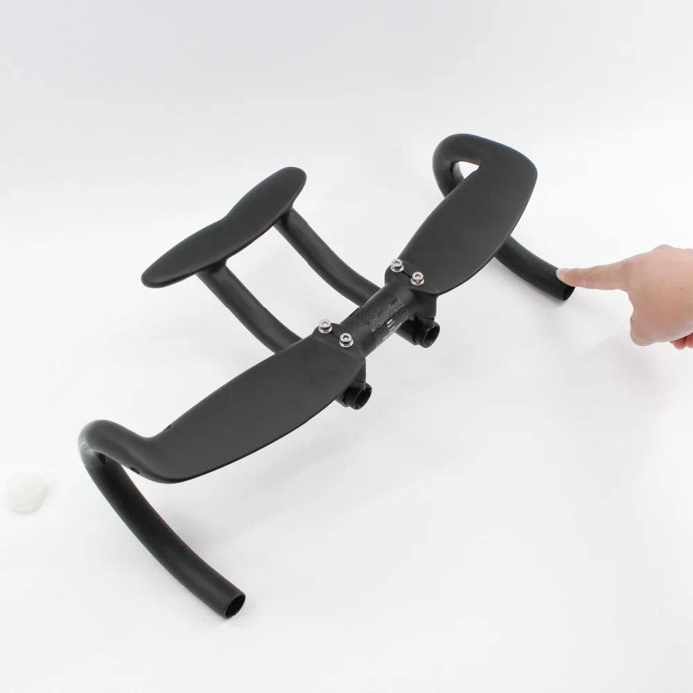 

New arrival Road bicycle time trial triathlon matte UD full carbon fibre extended TT style rest bike handlebar