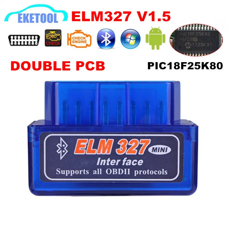 Hardware V1.5 Chip PIC18F25K80 ELM327 Bluetooth V1.5 Auto Code Reader Super MINI ELM 327 Works ON Android Symbian FW V1.5 BEST Hardware V1.5 Chip PIC18F25K80 ELM327 Bluetooth V1.5 Auto Code Reader Super MINI ELM 327 Works ON Android Symbian FW V1.5 BEST