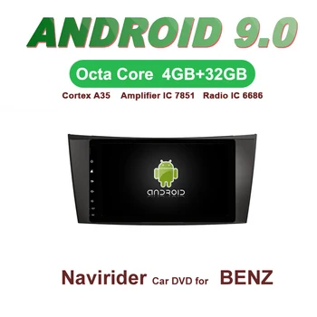 

Navirider GPS Android 9.0 bluetooth stereo 4-Core 8-Core car DVD player for BENZ E-CLASS W211 G-CLASS W463 CLS W219 accessories