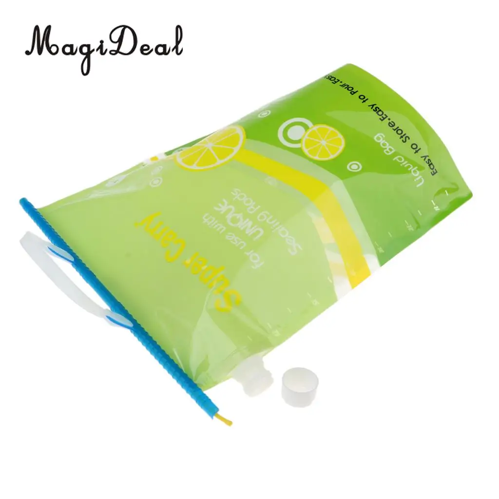 6L Portable PE Water Bag Folding Water Storage Lifting Bag Camping Hiking