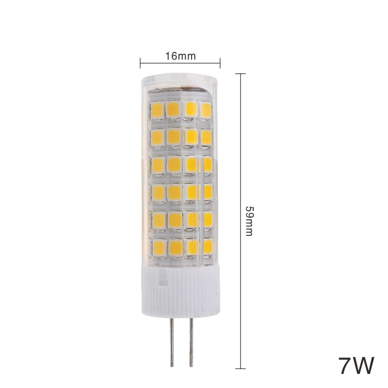 LARZI G4 Светодиодный светильник переменного тока 220 в мини-лампада светодиодный светильник G4 2835SMD 3 Вт 4 Вт 5 Вт 7 Вт лампы заменить 20 Вт 30 Вт 40 Вт 50 Вт галогенный G4 прожектор - Испускаемый цвет: 7W