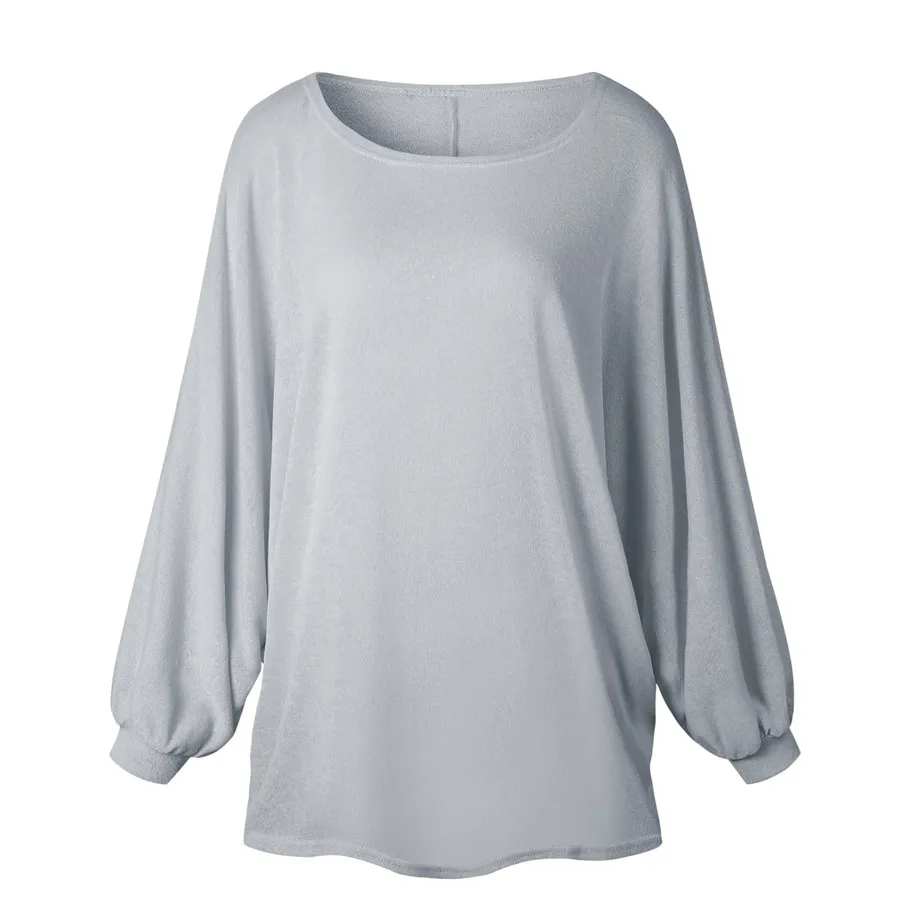 Gladiolus 2019 Spring Autumn Sweater Women O-Neck Batwing Sleeve Loose Fashion Knitted Pullover Jumper Women Sweater Ladies Tops (13)