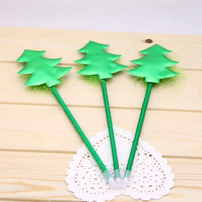 

DL C507 new day Korean stationery lovely Christmas tree ball pen holiday gift wholesale Stationery office supplies for students