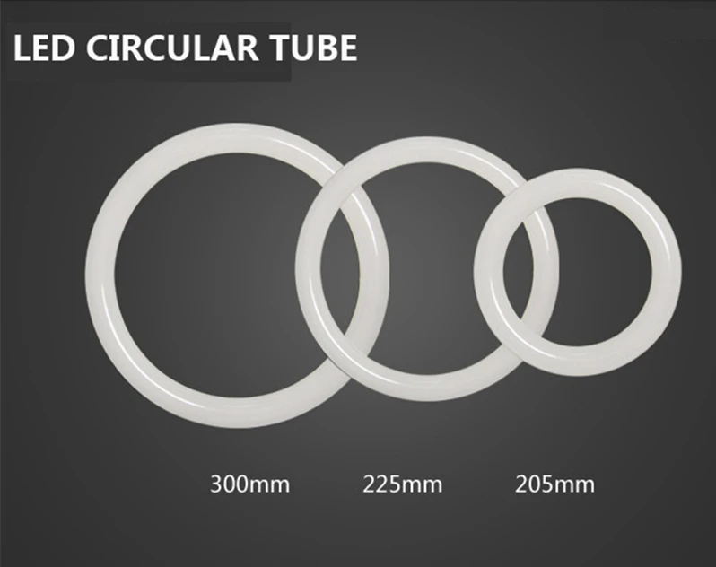 205 мм 225 мм 300 мм G10Q круговой трубчатый светодиодный круглый кольцевой светильник 4 контакта T9 светодиодный светильник заменить люминесцентный прямой проводки