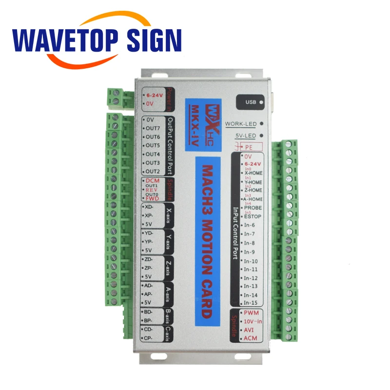 Mach 3 контрольная карта с ЧПУ 3 оси 4 оси 6 оси XHC MK4 CNC Mach3 USB порт поддержка окна 7 Systerm