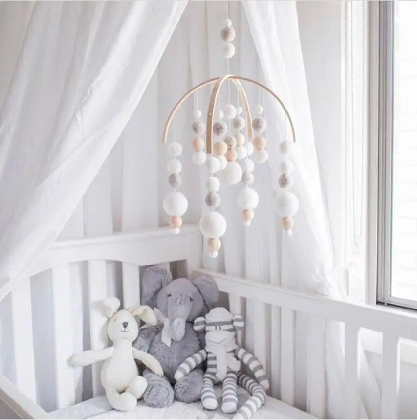 50 سنتيمتر * 30 سنتيمتر DIY معكرون لون الشعر الكرة ديكور راية الطفل غرفة الديكور الفراش مصدات الاطفال حزب كرات الاطفال الفتيات غرفة ديكور