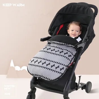 

baby Stroller Sleeping bag Winter child cart windproof waterproof and warm footwear outdoor thickening of chorionic velvet