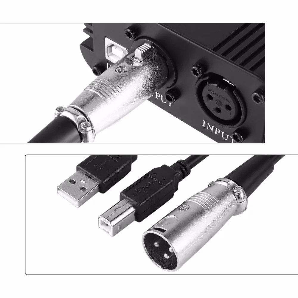 48 V 1-канальный Phantom Питание с один XLR аудио кабель для конденсаторный Студийный микрофон милый кролик вибратор секс-игрушка для женщин