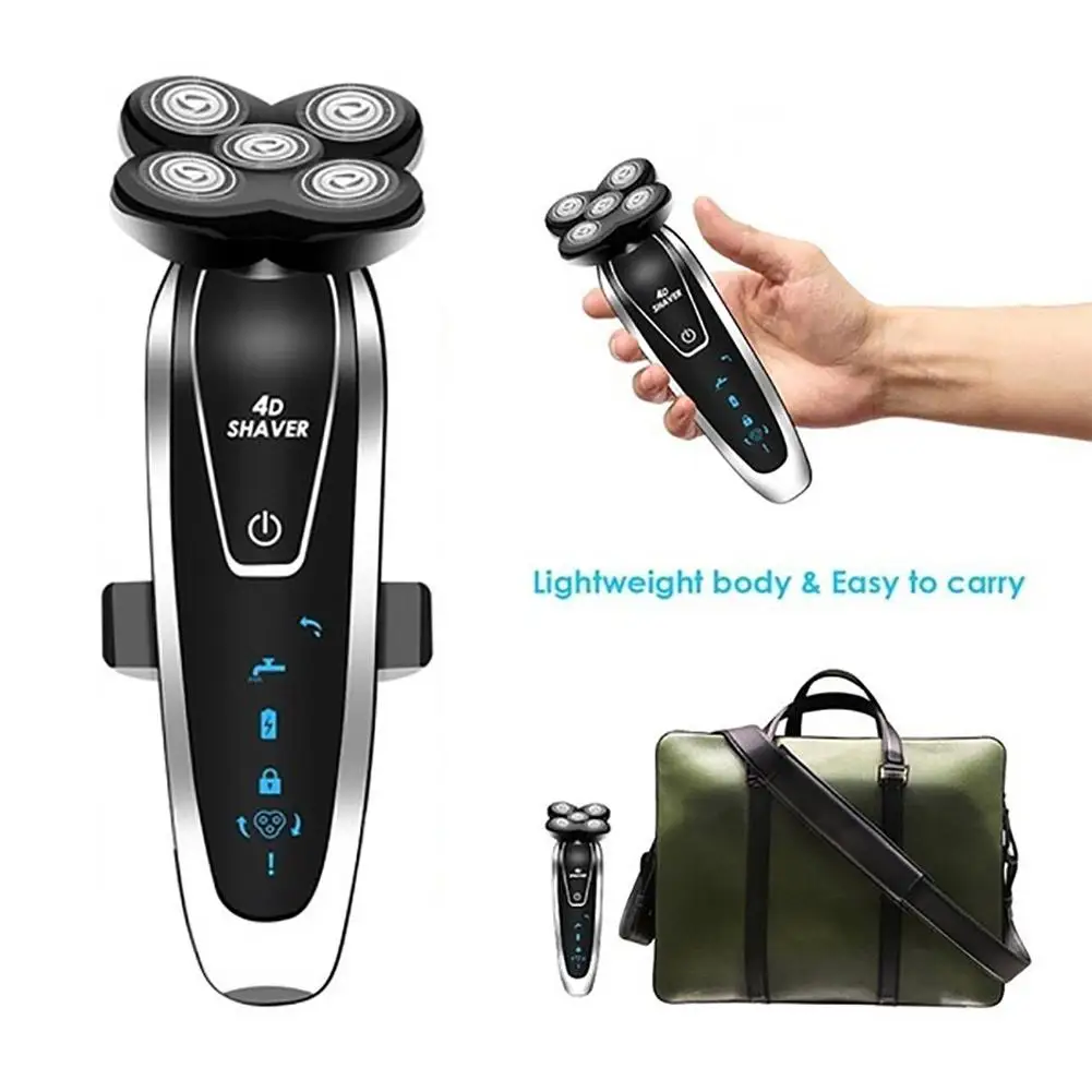 

Multifunctional 5D Floating Electric Wet/Dry Rechargable Washable Razor Shaver Tool NEW